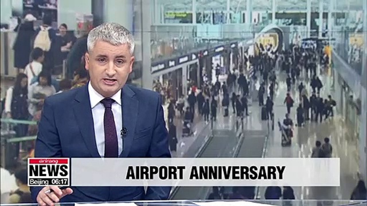 Incheon Int'l Airport marks 18-year anniversary, milestone as world's 5th busiest airport