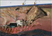 El crucero accidentado en Italia chocó contra una zona de rocas