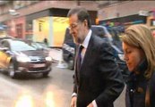 Rajoy visita la capilla ardiente de Fraga