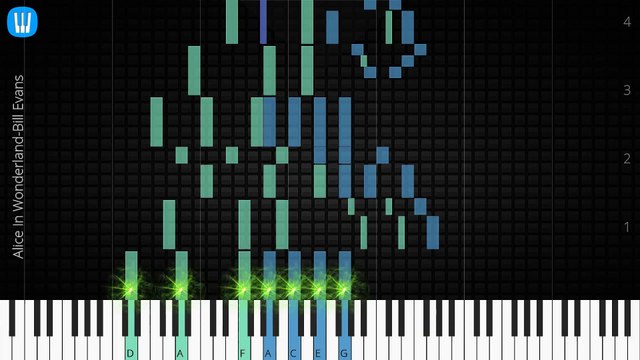 [Piano Solo]Alice In Wonderland, Bill Evans-Synthesia Piano Tutorial
