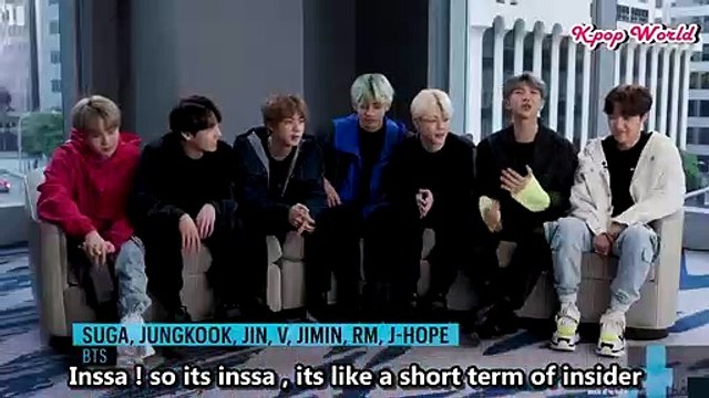 [ENG SUB] BTS- Watch The Hit K-Pop Group Teach Popular Korean Slang Words - Entertainment Weekly