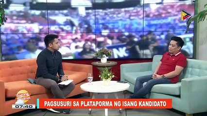 BOTO KO YAN! PARA SA BAYAN: Pagsusuri sa plataporma ng isang kandidato #HatolNgBayan2019