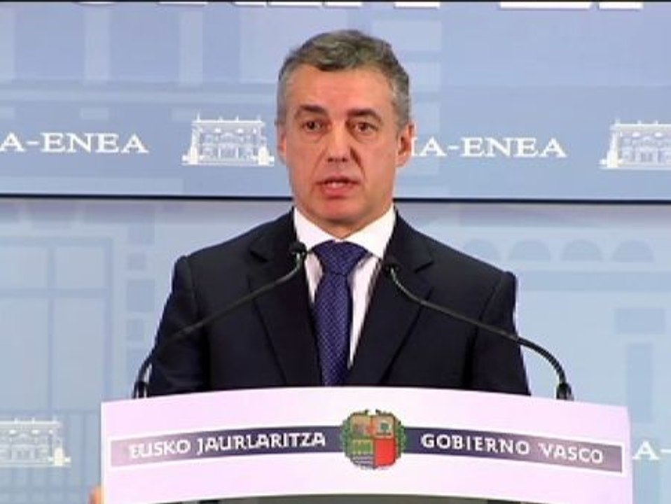 Urkullu sostiene que el País Vasco y Cataluña son "dos realidades absolutamente diferentes"