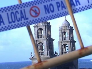 El santuario de Muxía resultó destrozado por un rayo la pasada Nochebuena