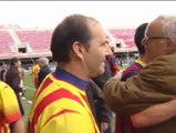 Los veteranos del Barça juegan su tradicional partido benéfico de Navidad