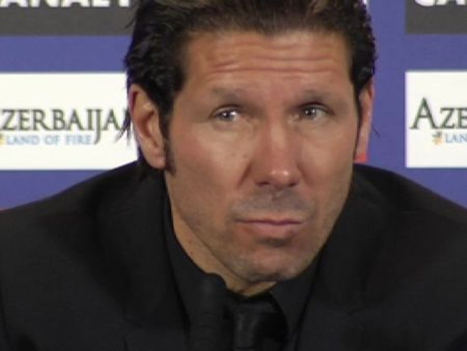 Simeone: "Los mejores son siempre los que lideran"