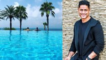 Mouni Roy's Ex boyfriend Mohit Raina enjoys with Mystery girl in pool| FilmiBeat