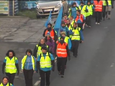 Los trabajadores de Edesa fagor iniciar una marcha de 70 km hasta Mondragón