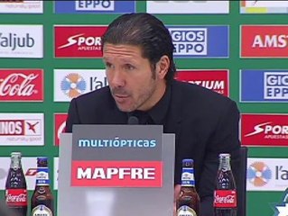 Simeone: "Es un buen momento para el hincha del Atlético"