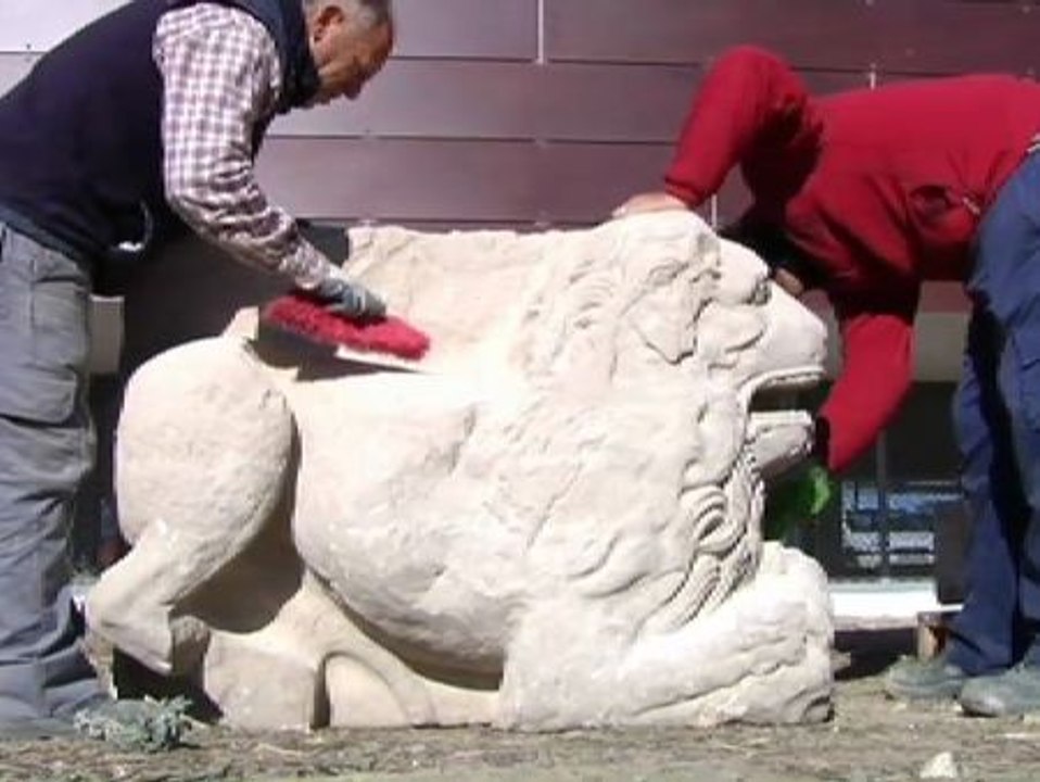 Un león de antes de Cristo