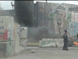 Enfrentamientos entre palestinos y el Ejército israelí