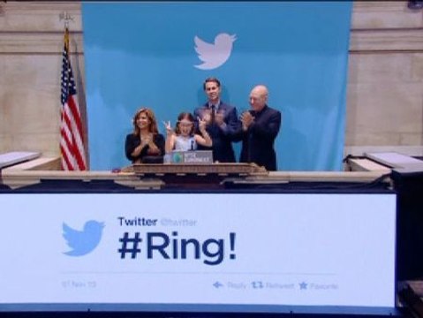 Las acciones de Twitter suben un 73 por ciento en su debut en la Bolsa de Nueva York