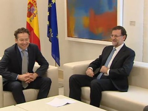 Rajoy se reúne con el presidente del Eurogrupo