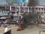 Enfrentamientos con la Policía en el segundo día de huelga en Bangladesh