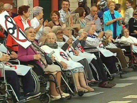 Manifestación contra los recortes de la Ley de Dependencia