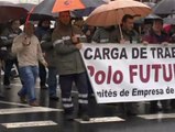 Los trabajadores de los astilleros de Ferrol piden más carga de trabajo