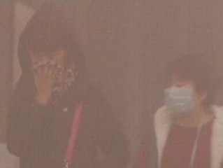 Harbin cubierta por una nube de contaminación