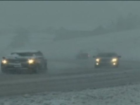 Las primeras nieves golpean Wyoming y Dakota del Sur