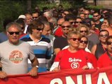 Protestas de los trabajadores de Sniace y Konecta