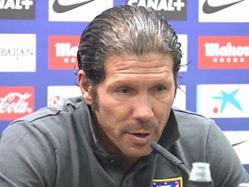 Simeone: "Si nosotros no estamos al 110 por ciento no vamos a sacar el partido adelante"