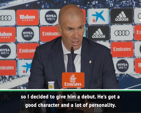 Zidane defends selection of son Luca in goal