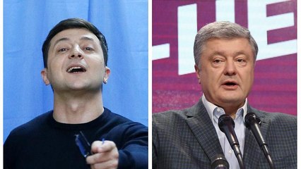 Зеленский и Порошенко - во втором туре