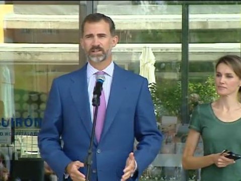 El Príncipe asegura que el Rey está muy animado y con ganas de ponerse de pie