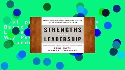 Best product  Strengths Based Leadership: Great Leaders, Teams, and Why People Follow: A Landmark