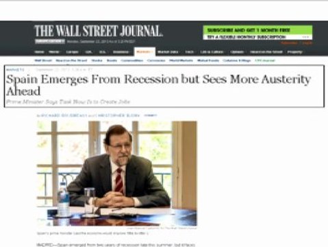Rajoy asegura que España ha salido de la recesión pero no de la crisis