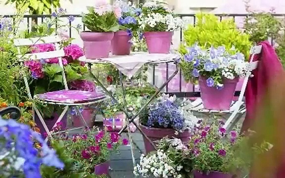 Flowers On A Balcony-Summer Mini-Garden