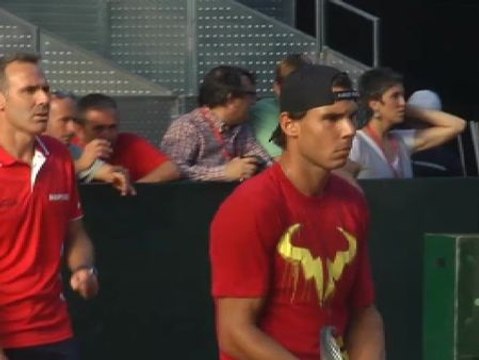 Rafa Nadal se une al equipo de Copa Davis en Madrid