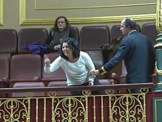 Acude al juzgado una afectada por los preferentes que fue expulsada del Congreso