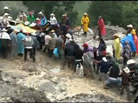 Mortal corrimiento de tierras