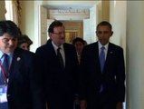Rajoy y Obama, juntos en San Petesburgo