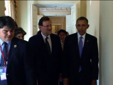 Rajoy y Obama, juntos en San Petesburgo