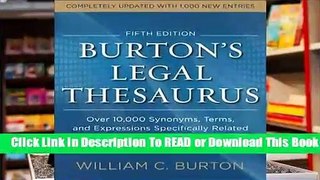 Online Burtons Legal Thesaurus 5th Edition: Over 10,000 Synonyms, Terms, and Expressions