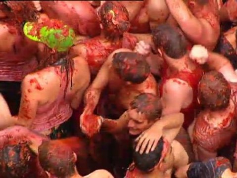 Guerra de tomates en Buñol