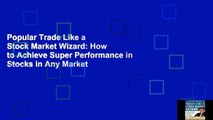 Popular Trade Like a Stock Market Wizard: How to Achieve Super Performance in Stocks in Any Market