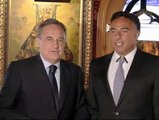 Florentino Pérez y Enrique Piña presiden la comida de directivas