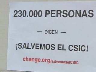 Más de 230.000 firmas para "salvar el CSIC"