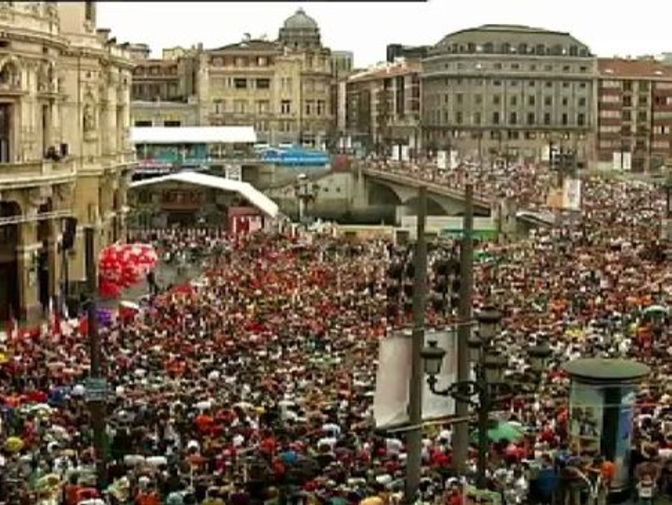 La justicia suspende a la mujer encargada de dar comienzo a las fiestas de la capital vizcaína