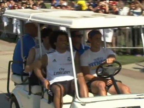 Primer entrenamiento del Real Madrid en Los Angeles