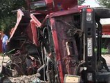Al menos 18 muertos más de 40 heridos en un accidente entre un autobús y un camión en Moscú