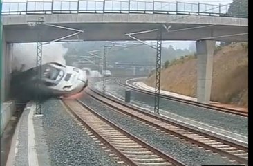 Vídeo del accidente de tren de Santiago