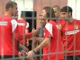 Demichelis se entrena con el Atlético de Madrid