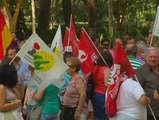 Concentraciones contra la decisión del Constitucional de paralizar el decreto andaluz contra los desahucios