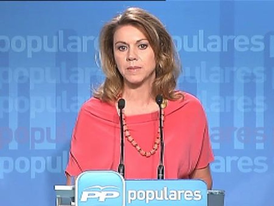 Cospedal sobre los pagos en efectivo: "Todos nuestros ingresos están declarados a Hacienda y están justificados debidamente"