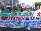Protesta de jubilados en Cangas