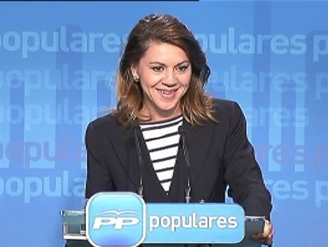 Cospedal considera de sentido común que presida Santamaría cuando Rajoy está ausente