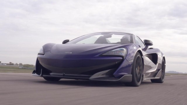 McLaren 600LT Spider in Lantana Purple Driving Video